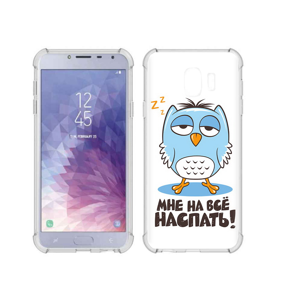 

Чехол MyPads Tocco для Samsung Galaxy J4 (2018) Мне на все наспать, Прозрачный, Tocco