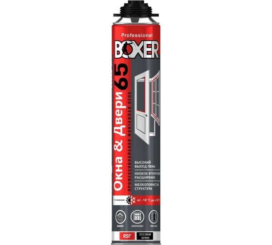 Пена Монтажная профессиональная всесезонная Boxer 65 800 мл BOXAL00780 867₽