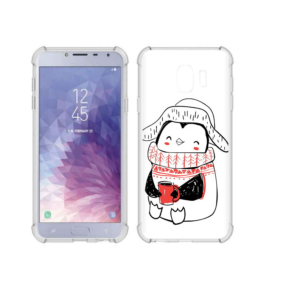 

Чехол MyPads Tocco для Samsung Galaxy J4 (2018) Милый пингвин, Прозрачный, Tocco