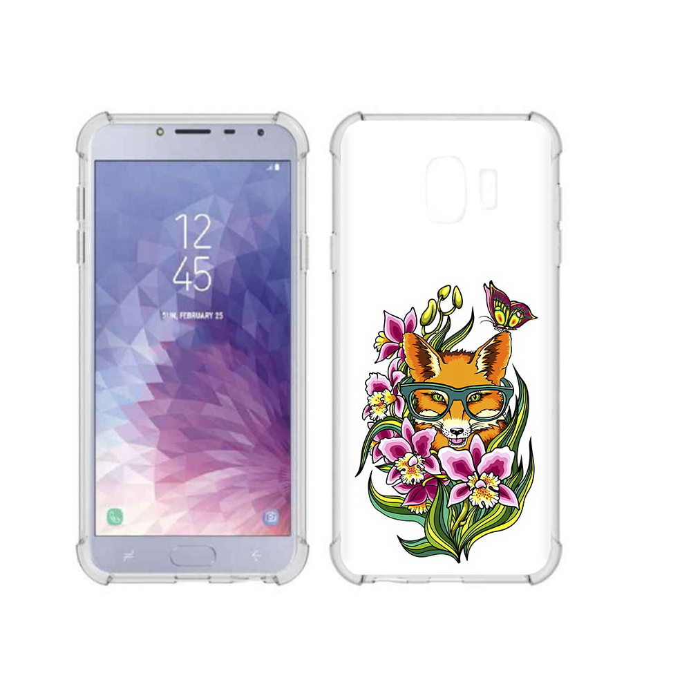 

Чехол MyPads Tocco для Samsung Galaxy J4 (2018) Лиса в цветах, Прозрачный, Tocco