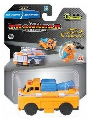 Автовывернушки 1toy Transcar Double Дезинфектор – Полицейский броневик Т21868, 8 см