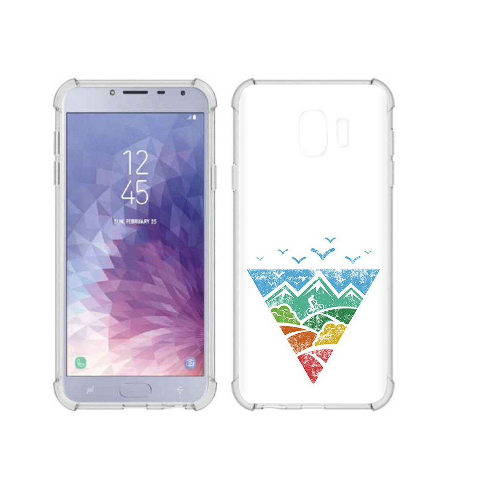 

Чехол MyPads Tocco для Samsung Galaxy J4 (2018) Лес земля море чайки, Прозрачный, Tocco