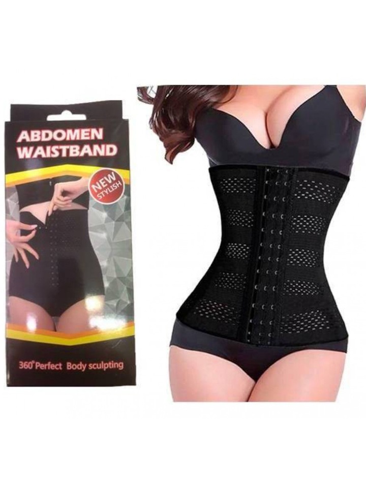 

Корректирующий корсет женский АЗБУКА ЗДОРОВЬЯ abdomen черный M, abdomen