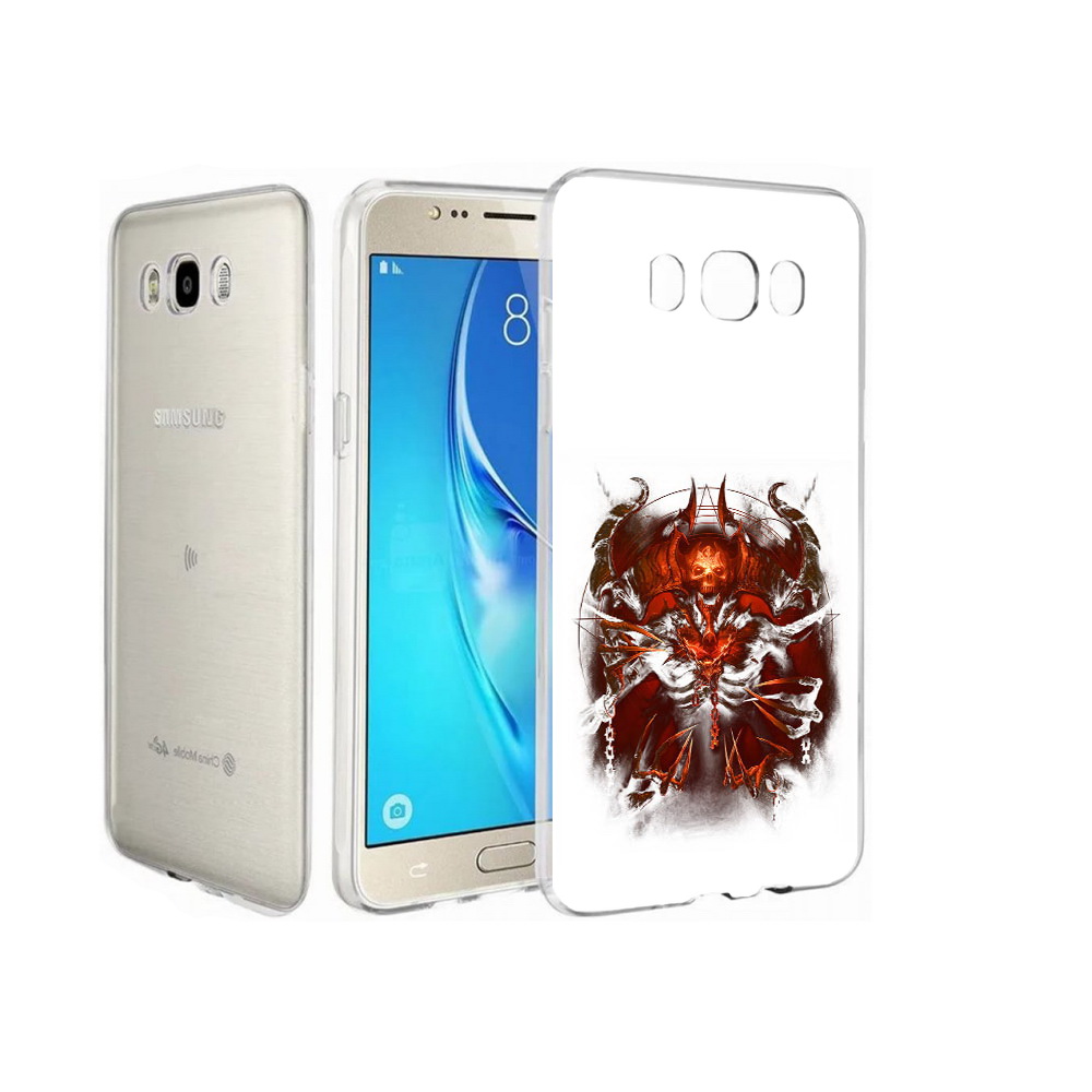 

Чехол MyPads Tocco для Samsung Galaxy J7 яркий демон, Прозрачный, Tocco