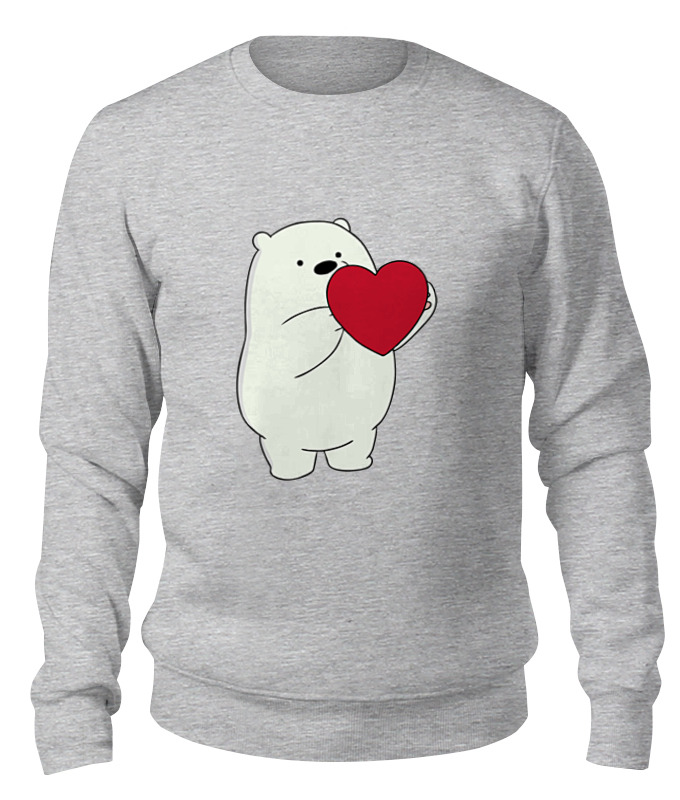 

Свитшот унисекс Printio Ice bear серый XS, Ice bear