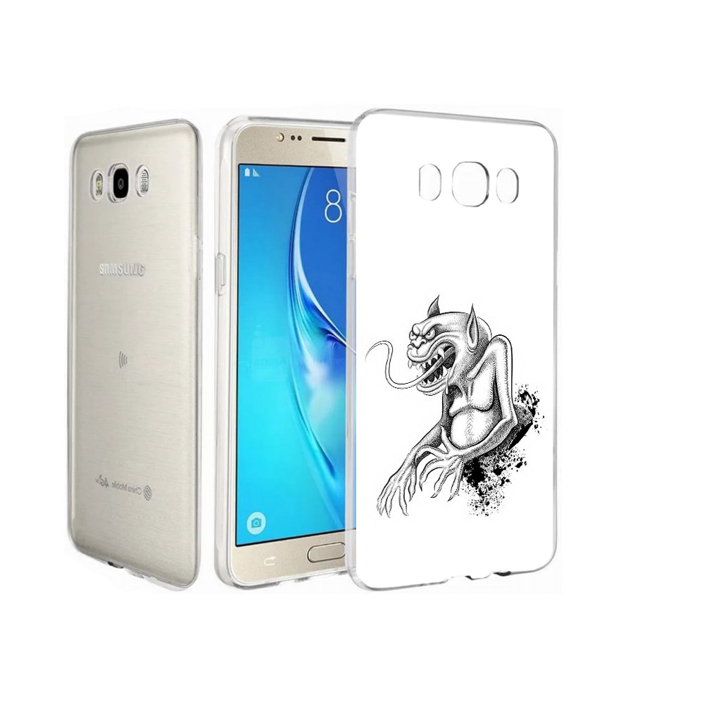 

Чехол MyPads Tocco для Samsung Galaxy J7 чорт, Прозрачный, Tocco