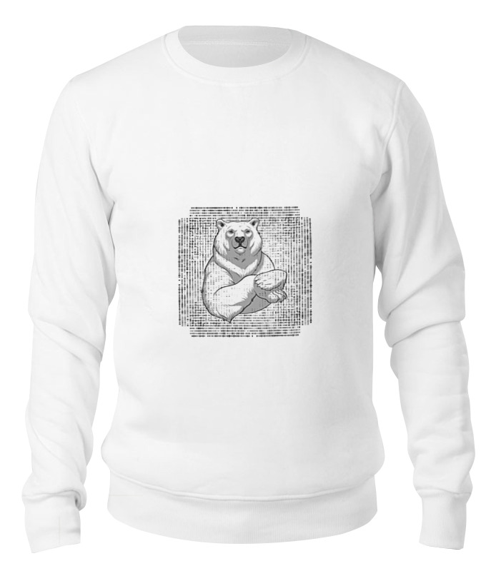 

Свитшот унисекс Printio Polar bear белый XS, Polar bear