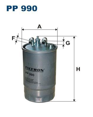

Фильтр топливный FILTRON PP990