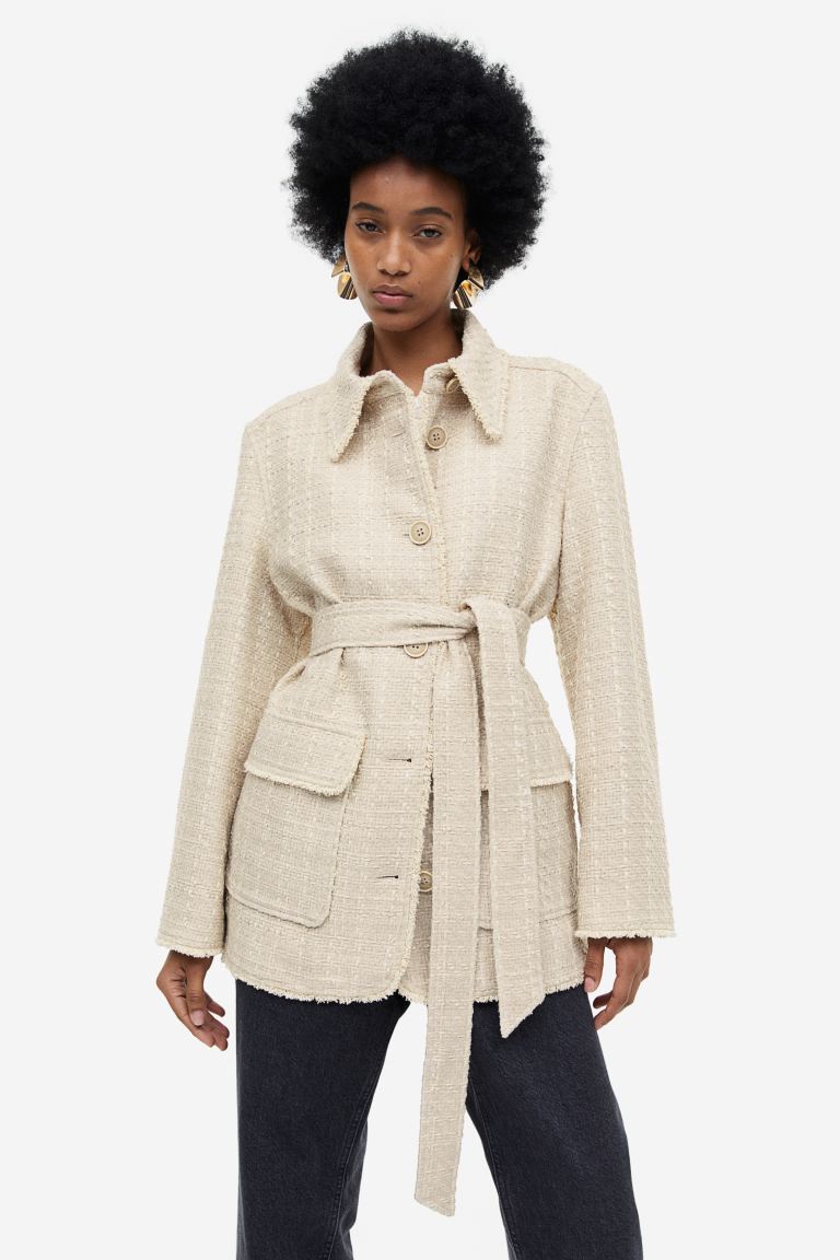

Пальто женское H&M 1126722001 бежевое M (доставка из-за рубежа), Бежевый, 1126722001