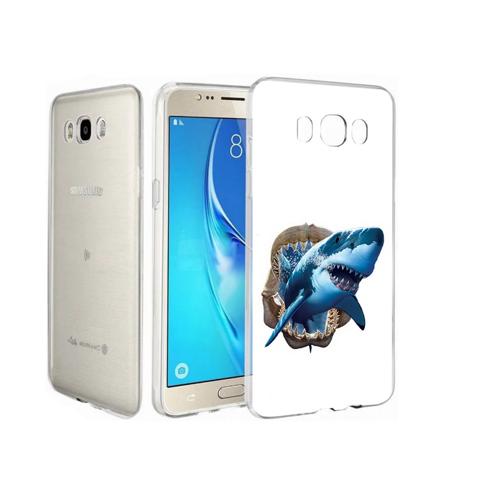 

Чехол MyPads Tocco для Samsung Galaxy J7 челюсти, Прозрачный, Tocco