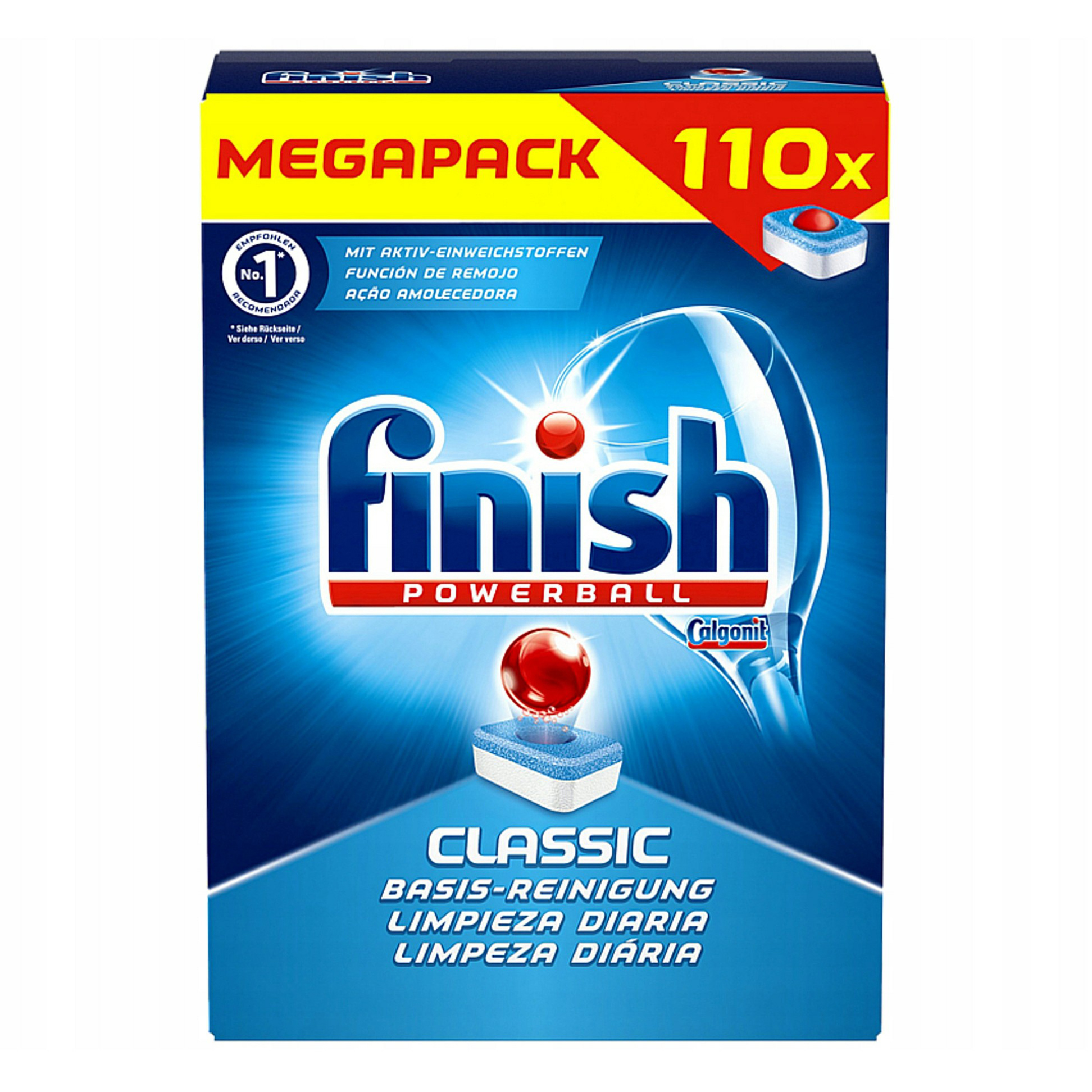 фото Таблетки finish classic для мытья посуды в посудомоечной машине, 110 шт.