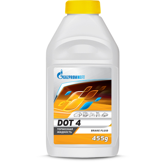 Тормозная жидкость Gazpromneft DOT 4 (455 г)