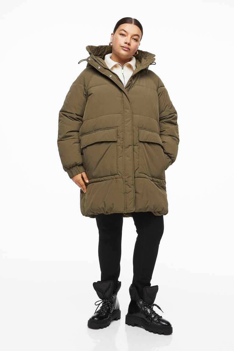 

Пуховик женский H&M 1126615002 хаки 4XL (доставка из-за рубежа), 1126615002