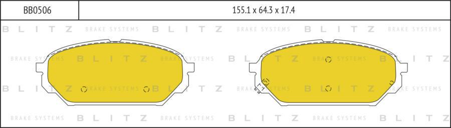 

Колодки пер.hyundai ix55 08=> Bb0506