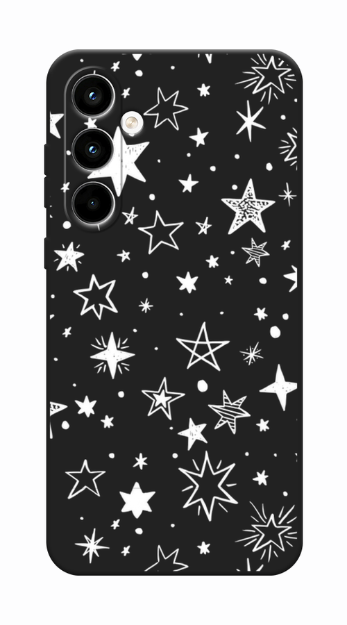

Чехол Awog на Samsung Galaxy A35 5G "Звездочки графика белая", Прозрачный;белый, 2109352-1