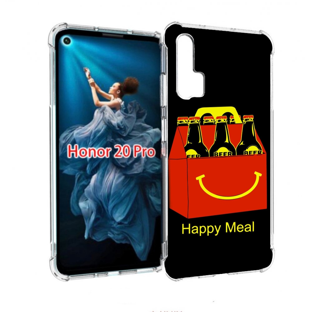 

Чехол бампер MyPads Happy Meal для Honor 20 Pro противоударный, Прозрачный, Tocco