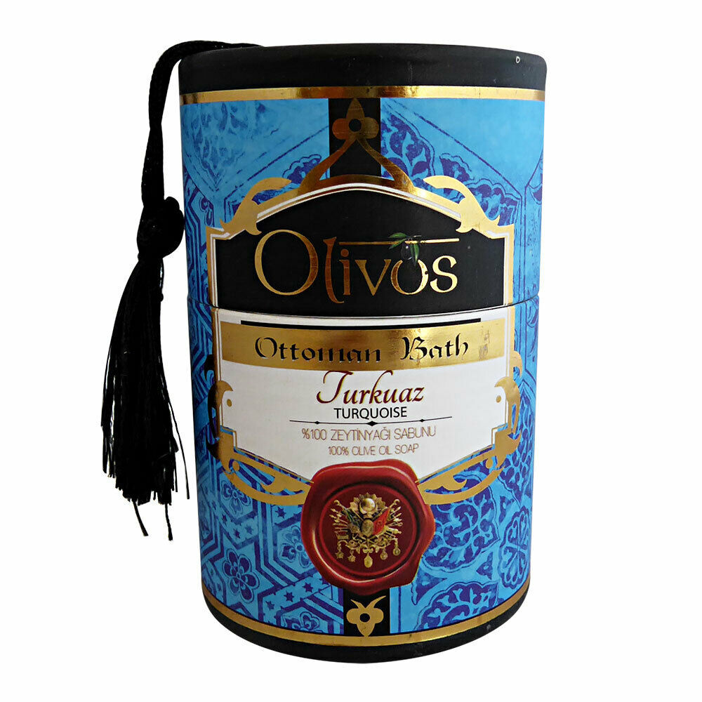 Банное мыло Olivos Оттоман Бирюза натуральное оливковое 2 х 100 г мыло натуральное olivos активированный уголь оливковое 125 г
