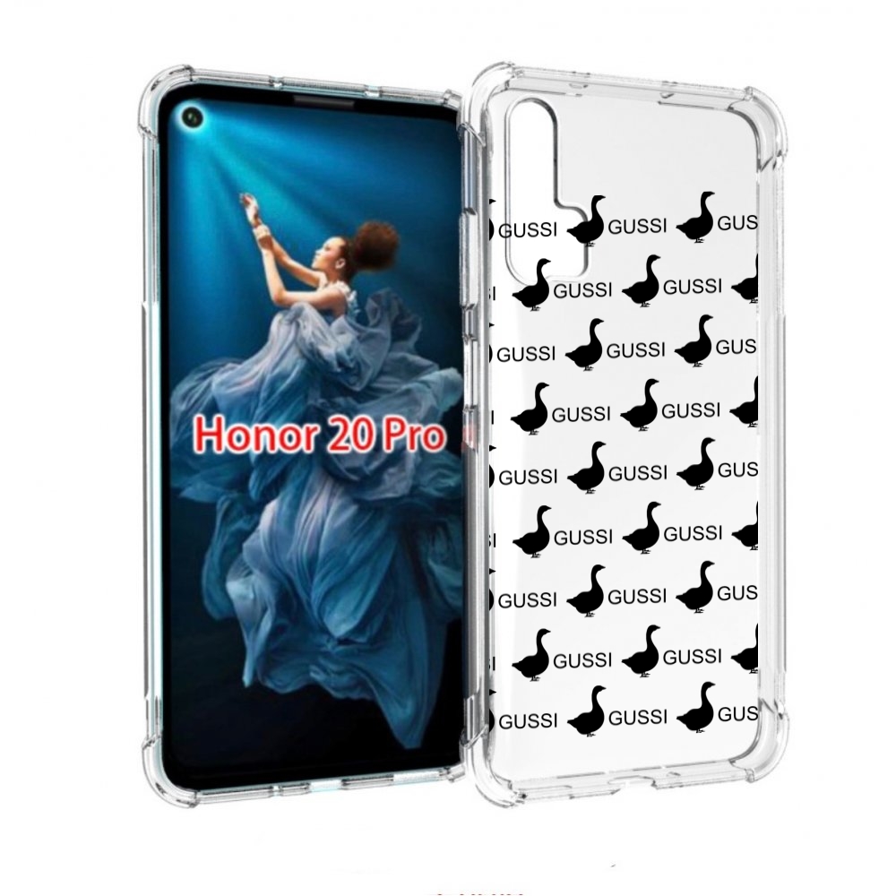 

Чехол бампер MyPads GUSSI для Honor 20 Pro противоударный, Прозрачный, Tocco