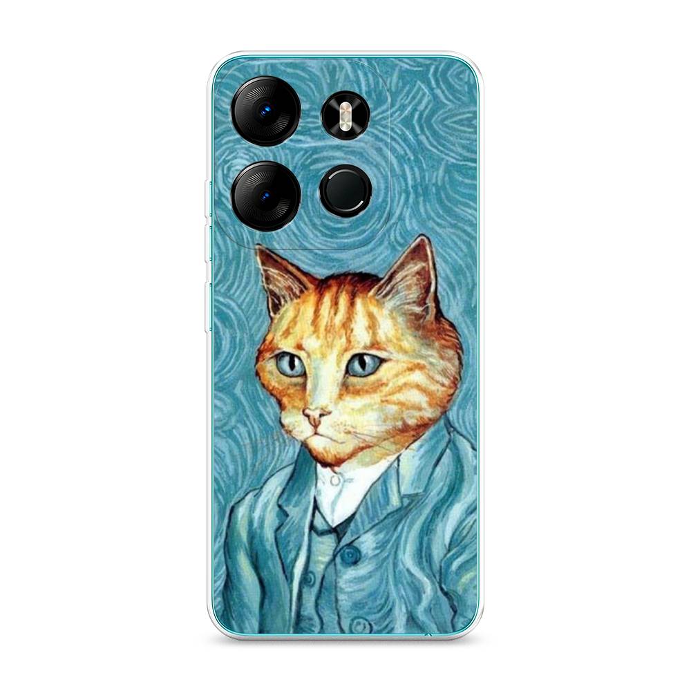 

Чехол Awog на Tecno Pop 7 Pro "Кот Ван Гог", Голубой;коричневый, 303450-2