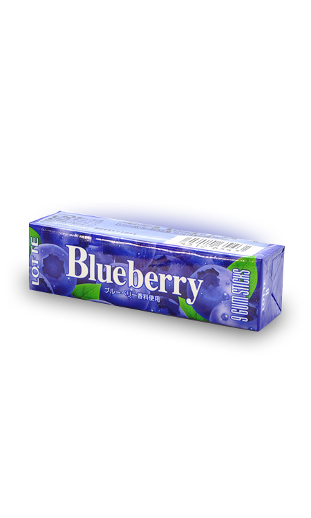 

Жевательная резинка LOTTE Blueberry gum со вкусом голубики 31 грамм Упаковка 15 шт