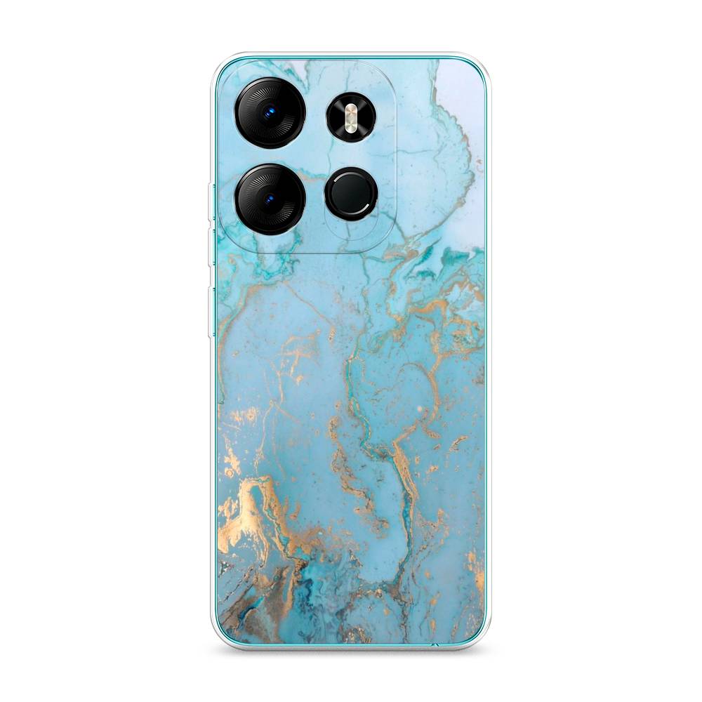

Чехол Awog на Tecno Pop 7 Pro "Голубой мрамор рисунок", 303450-3