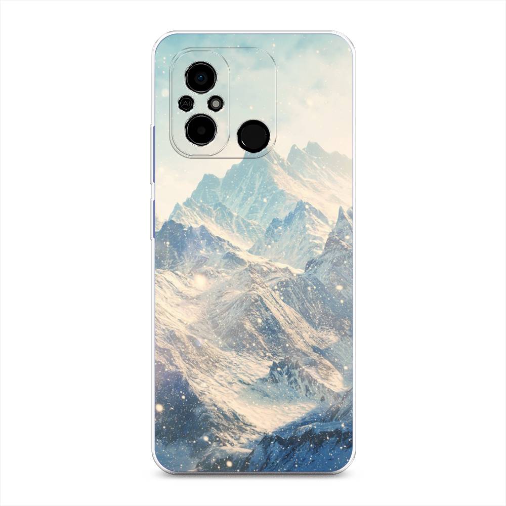 

Чехол Awog на Poco C55 "Горы 4", Голубой, 318250-4