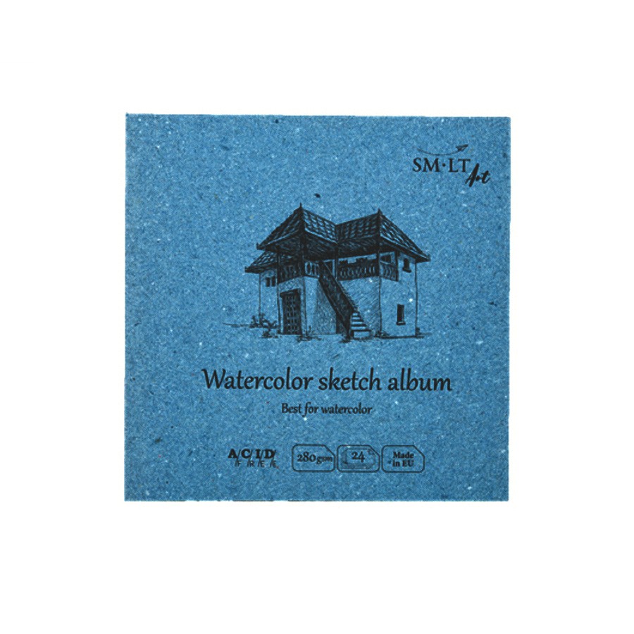 

SM-LT Art Альбом SM-LT Layflat Watercolor 280г/м2 14х14см 24л. белая бумага