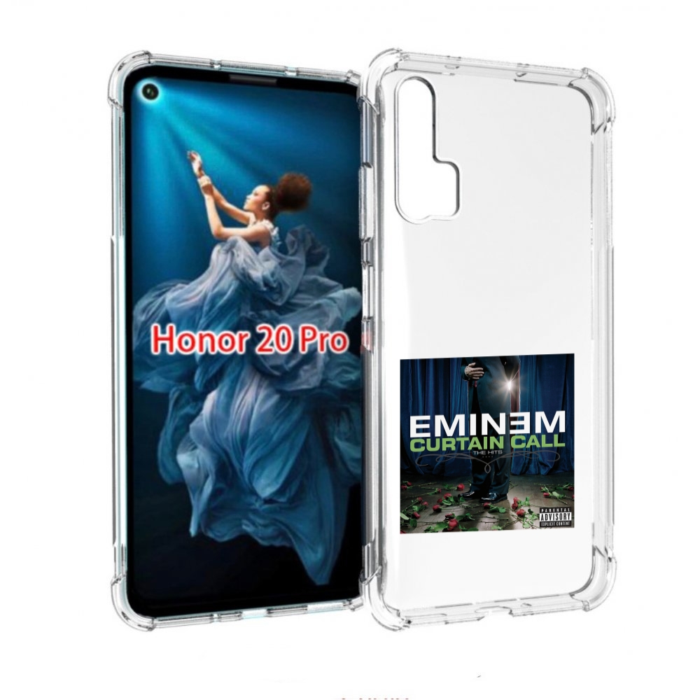 

Чехол Бампер Mypads Eminem Curtain Call, The Hits Для Honor 20 P, Прозрачный, Tocco