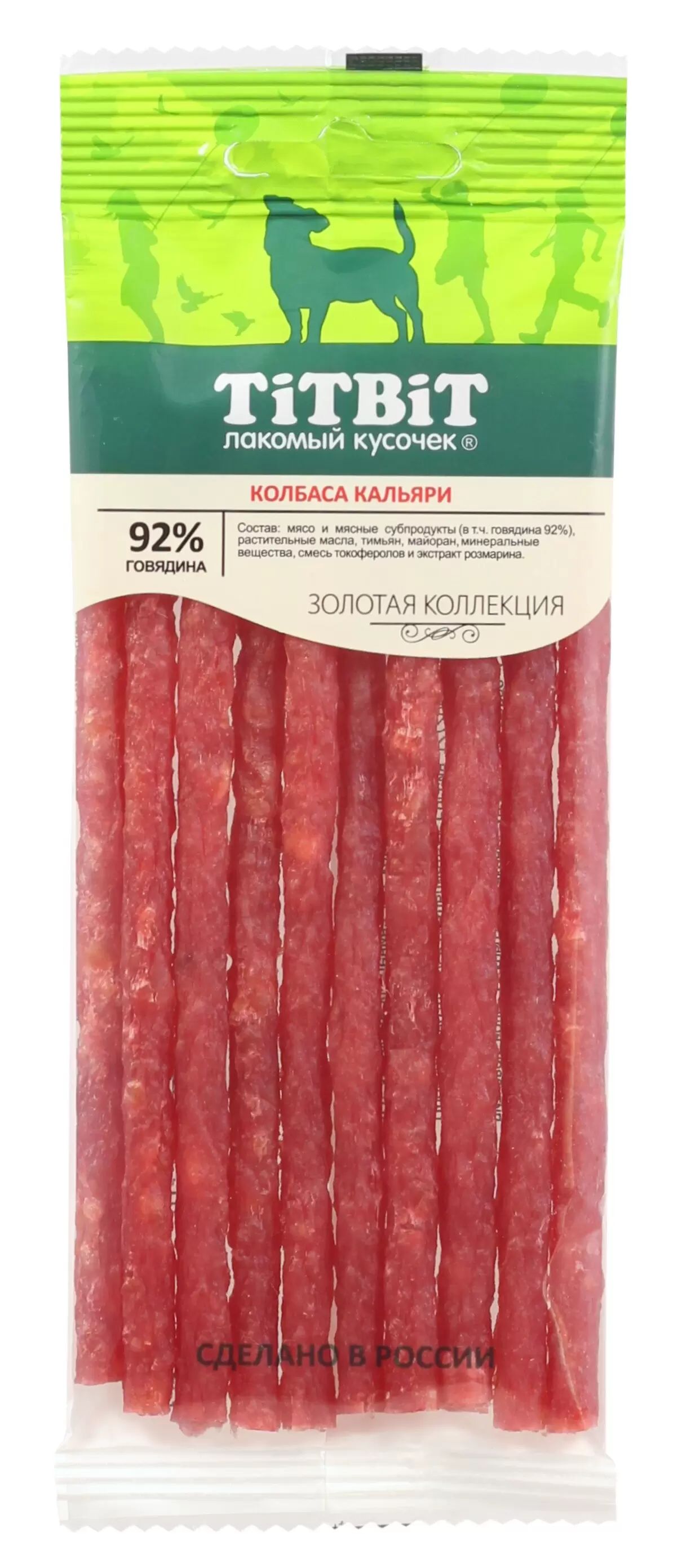 

Лакомство для собак TitBit Колбаски Кальяри, 50 г
