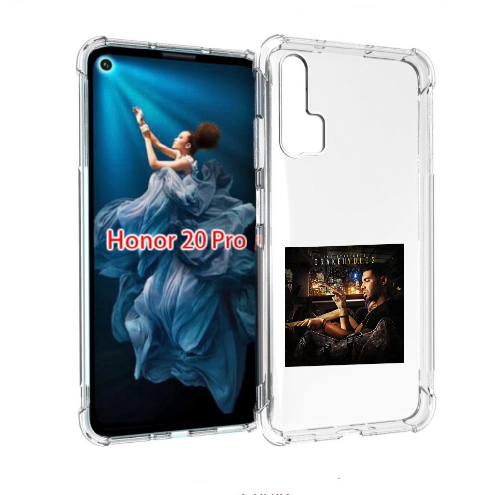 

Чехол бампер MyPads Drake - You Only Live Once 2 для Honor 20 Pr, Прозрачный, Tocco