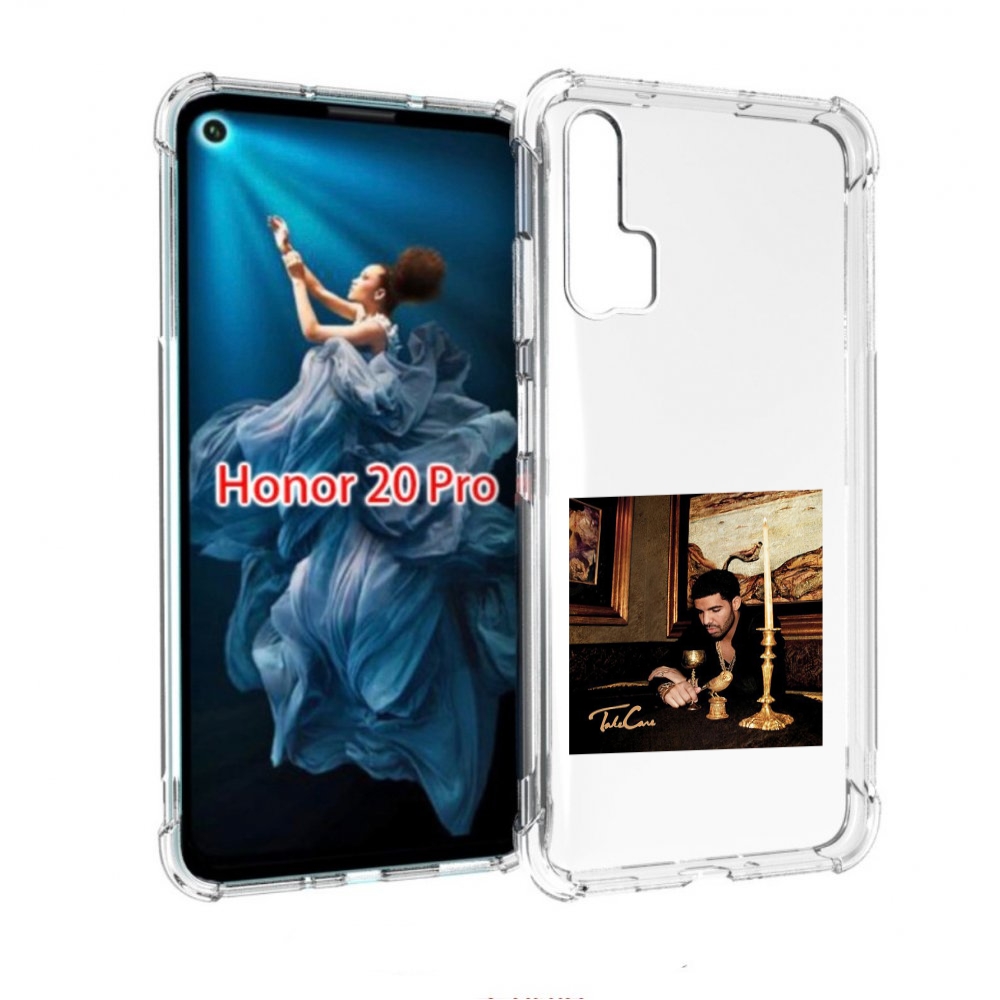 

Чехол бампер MyPads Drake - Take Care для Honor 20 Pro противоуд, Прозрачный, Tocco