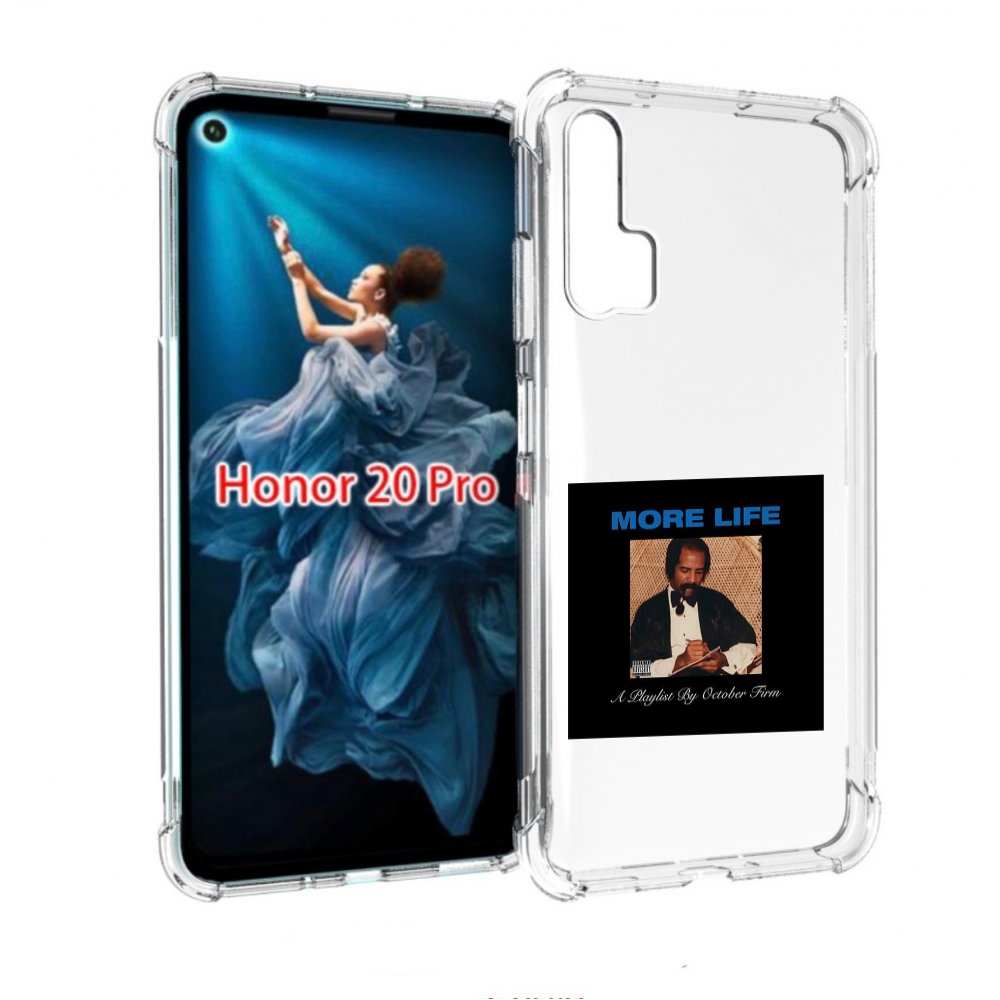 

Чехол бампер MyPads Drake - More Life для Honor 20 Pro противоуд, Прозрачный, Tocco