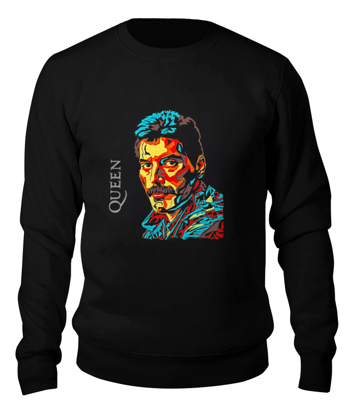 

Свитшот унисекс Printio Freddie mercury - queen черный 2XL, Freddie mercury - queen
