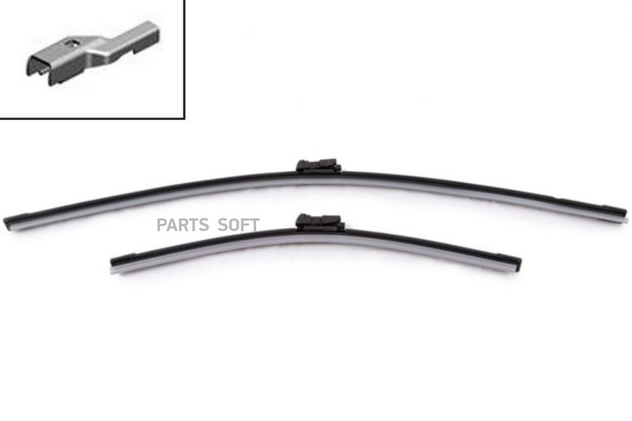 

STELLOX 201663SX 201 663-SX щетки к-т б/каркас, под кнопку, 650/26 +400/16 \ Peugeot Partn