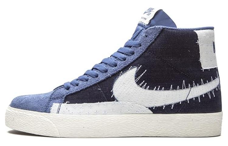 

Кеды унисекс Nike Blazer SB Premium Sashiko синие 36.5 EU, Синий, Blazer SB Premium Sashiko