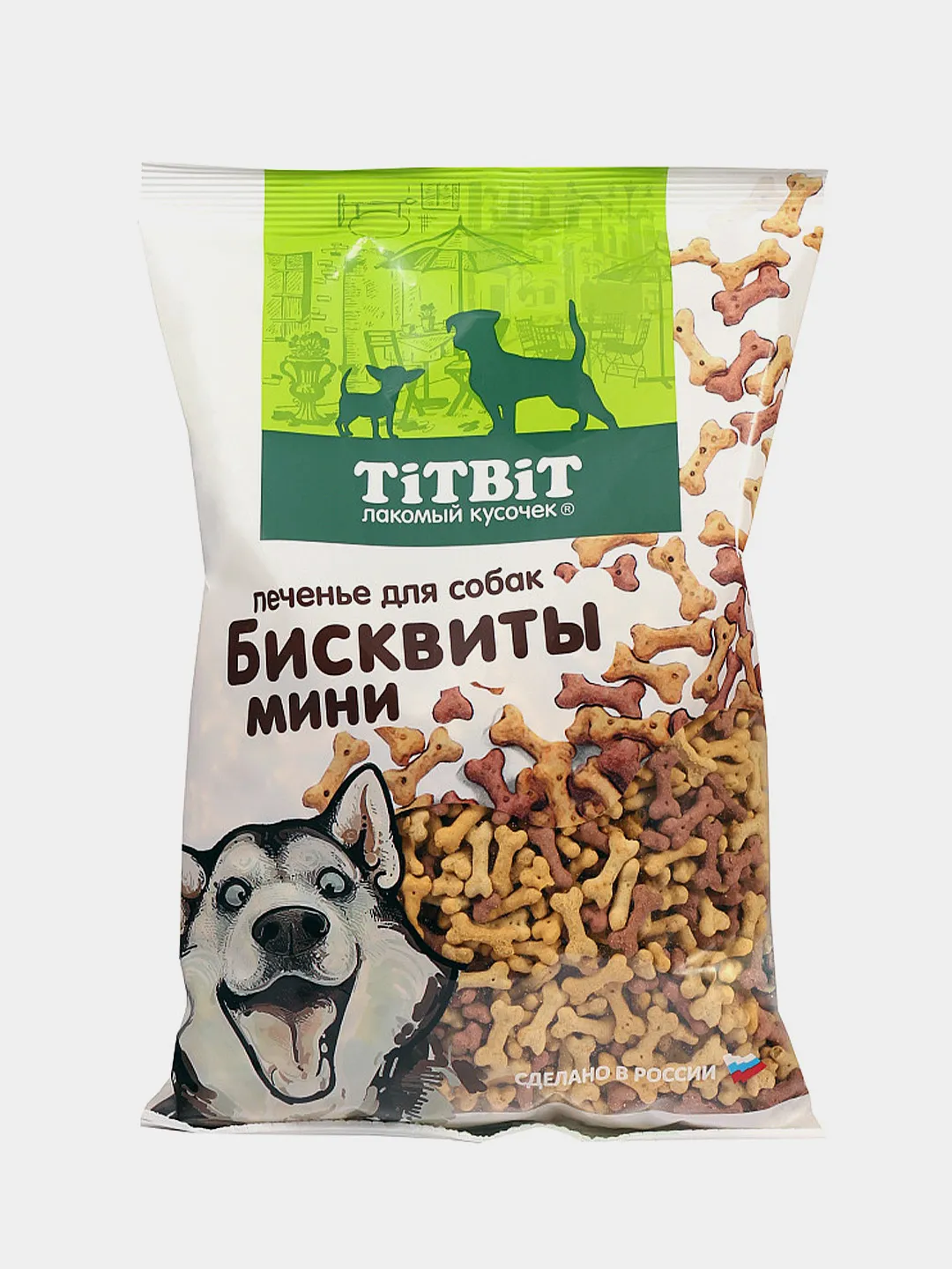 

Лакомство для собак TitBit Бисквиты мясные, мини печенье, 500 г