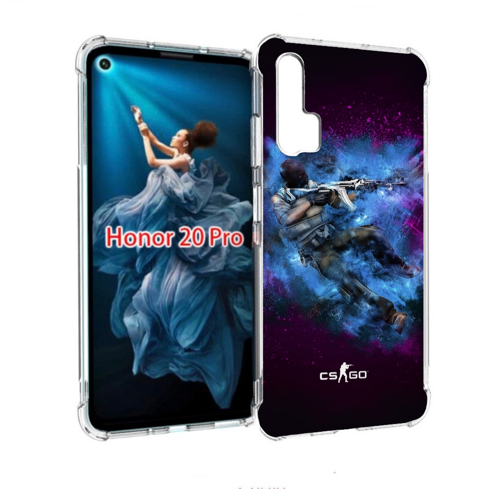 

Чехол бампер MyPads CS-go-террорист для Honor 20 Pro противоударный, Прозрачный, Tocco