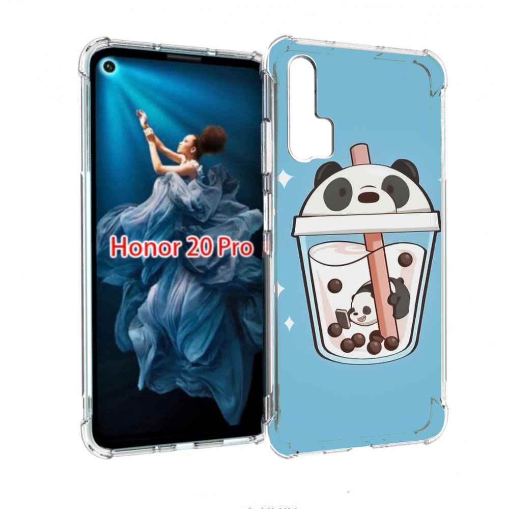 

Чехол бампер MyPads Bubble tea для Honor 20 Pro противоударный, Прозрачный, Tocco