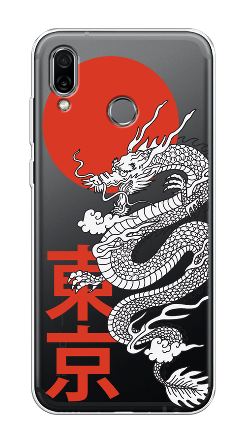 

Чехол на Honor Play "Китайский дракон", Черный;красный;белый, 66250-1