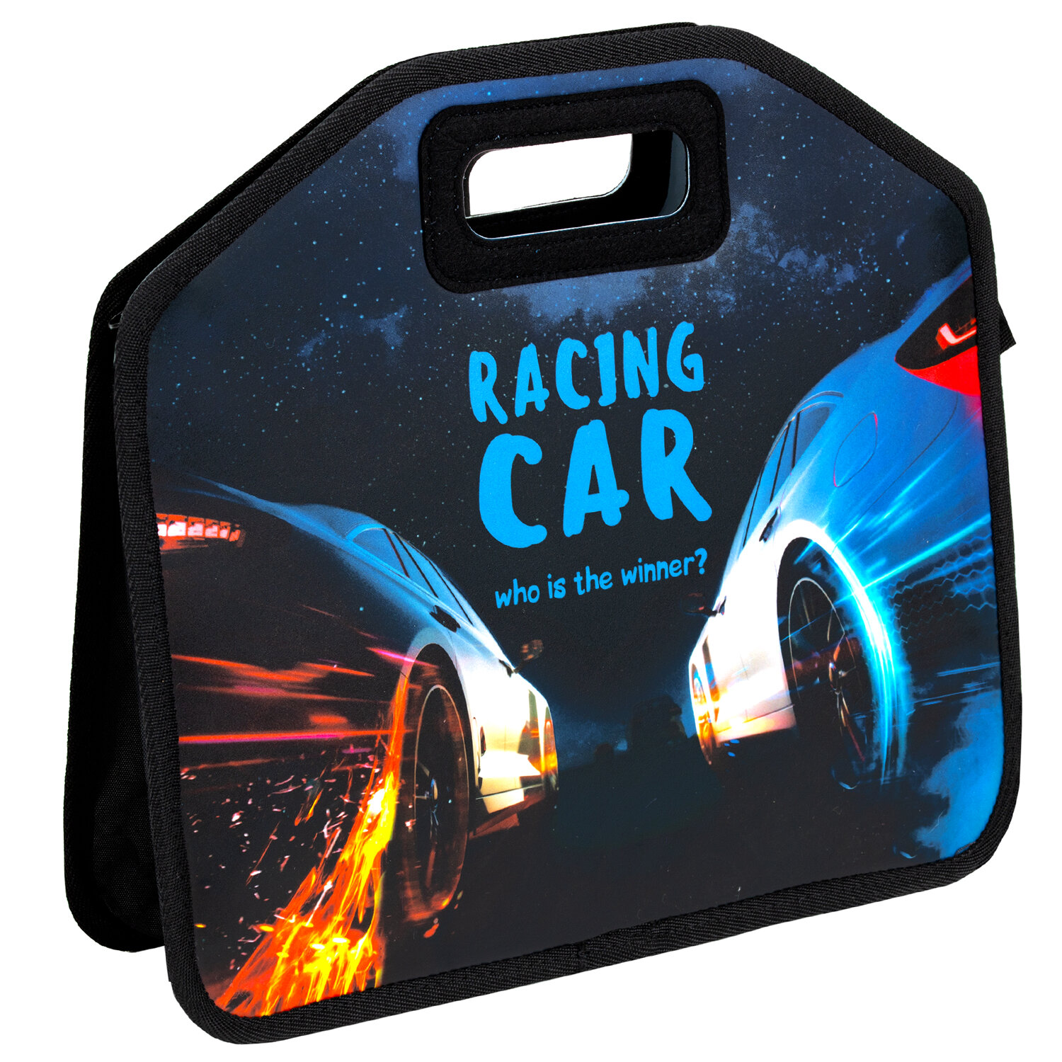 

Папка-сумка ЮНЛАНДИЯ, 1 отделение, фетровые ручки, 34х30х11 см, Night race, 270999, Разноцветный