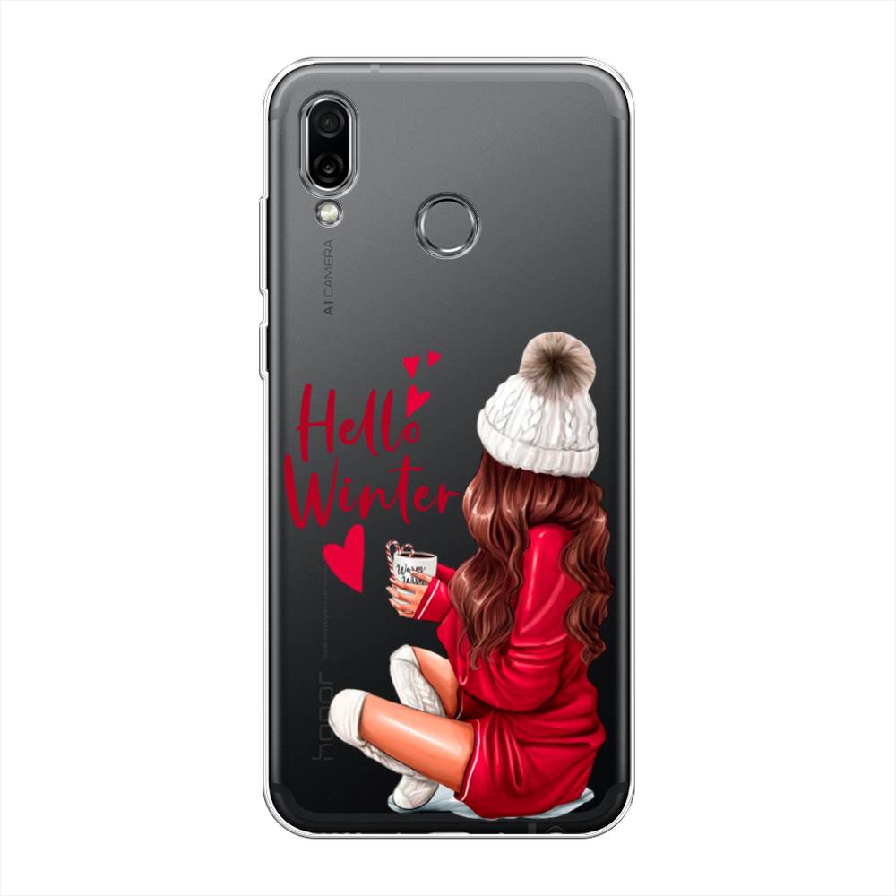 

Чехол на Honor Play "Hello winter", Красный;белый;коричневый, 66250-5