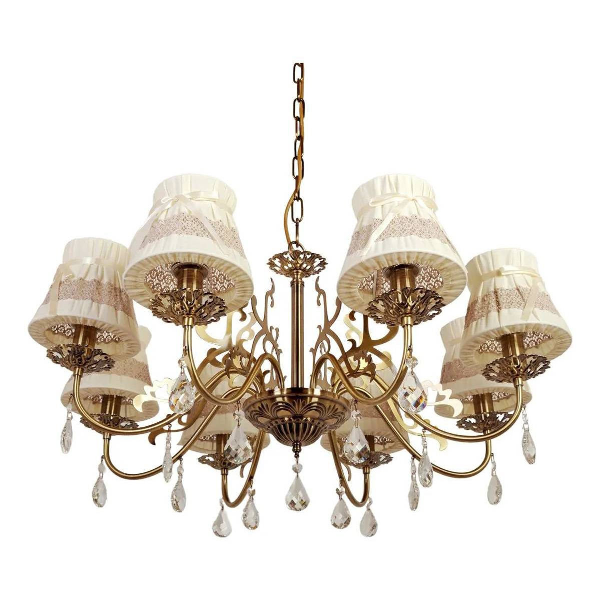 

Люстра Abrasax Emma l.5401-8BR E14 бежевая