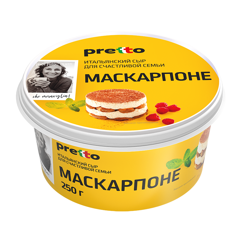 

Сыр мягкий Pretto Маскарпоне 80% 250 г