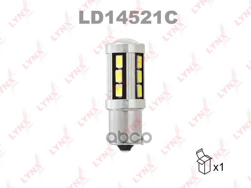 

Лампа Светодиодная Led P21w S25 12v Ba15s 7200k Canbus LYNXauto арт. ld14521c, LD14521C