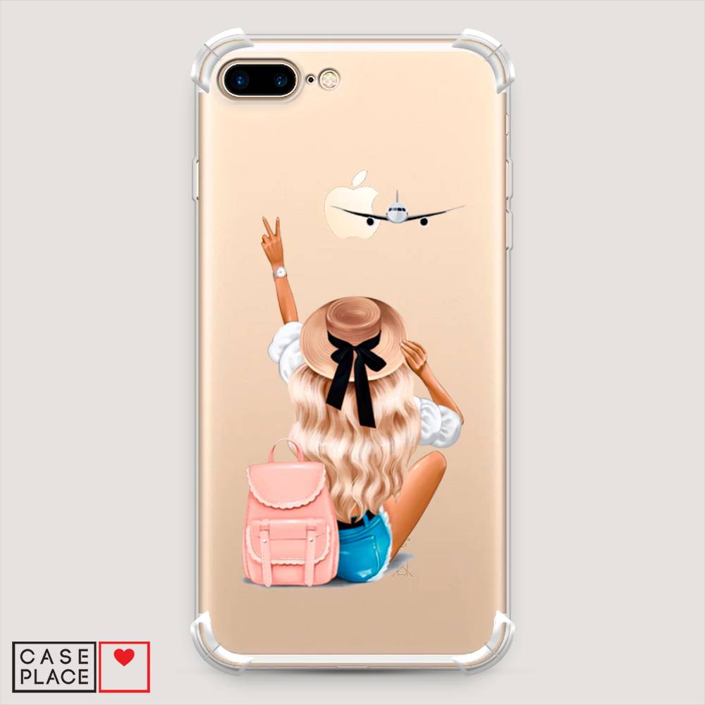 

Чехол Awog на Apple iPhone 7 Plus / Айфон 7 Plus "Автостопом самолетом", Разноцветный, 10751-1