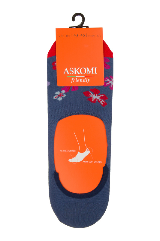 

Следки женские ASKOMI AF-I1040 серые 23, Серый, AF-I1040