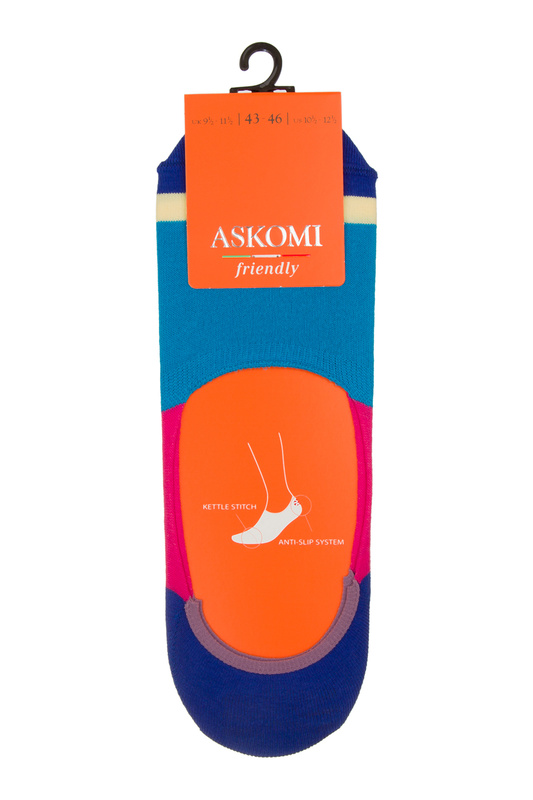 

Следки женские ASKOMI AF-I1030 голубые 23, Голубой, AF-I1030