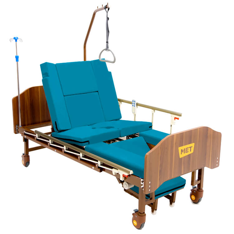 Кровать функциональная медицинская с электроприводом с механическим туалетом MET EMET