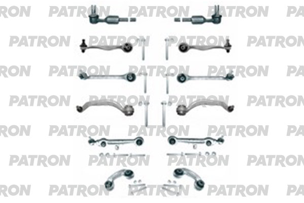 Комплект рычагов подвески рыч+н+стб+болты AUDI A8 (диаметр пальца 21мм) PATRON PS5663