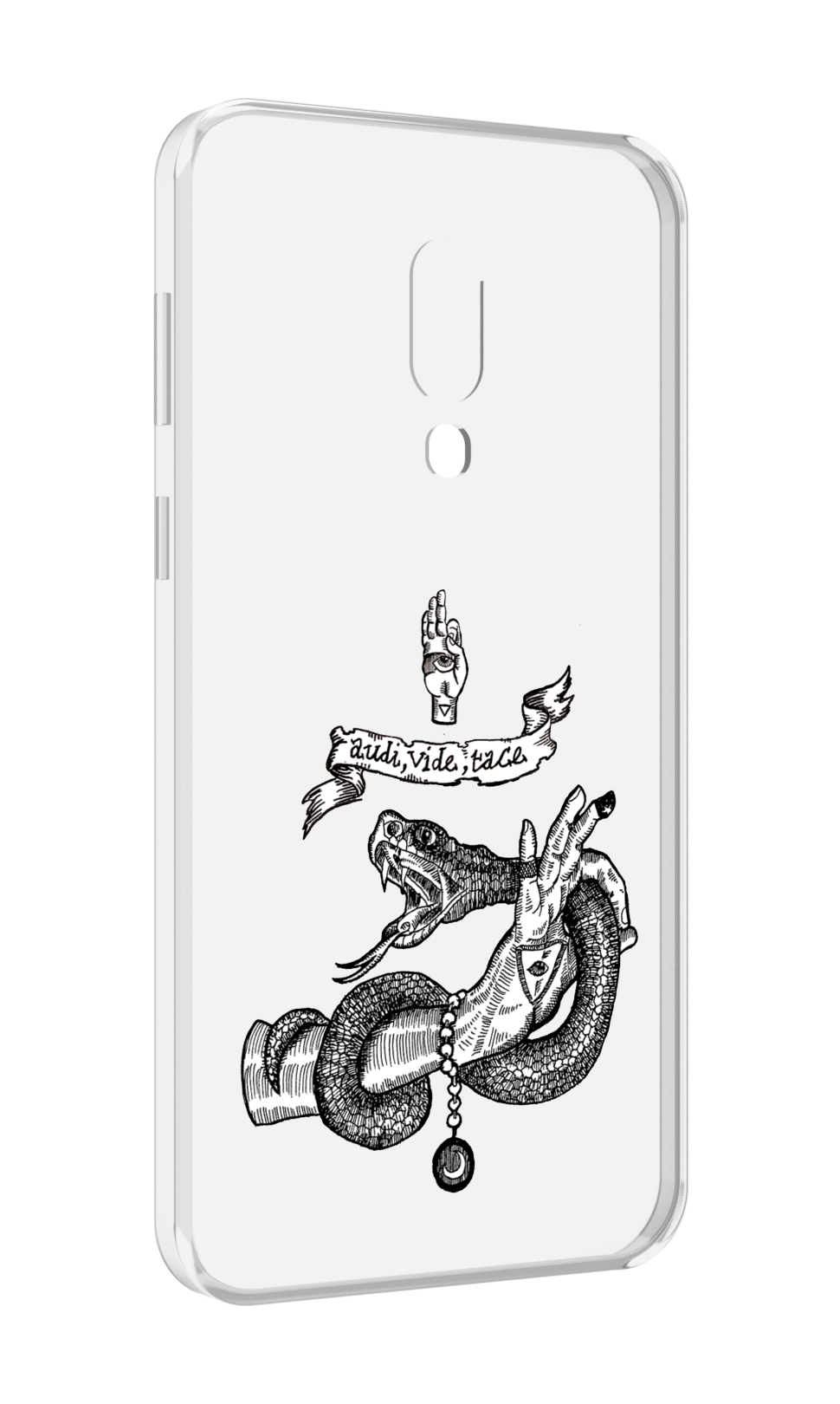 

Чехол MyPads змея на руке рисунок для Meizu 16 Plus / 16th Plus, Прозрачный, Tocco